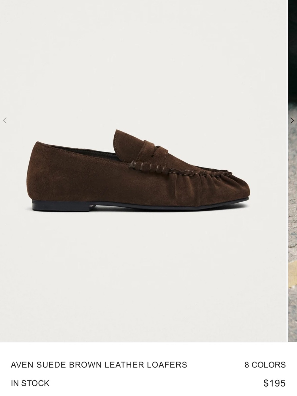 ALOHAS Brown Suede Loafers